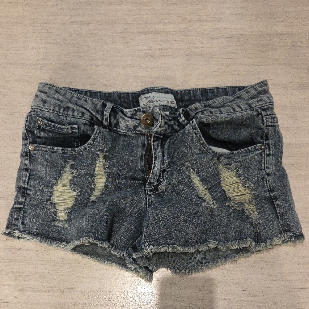 Vintage Havana Distressed Jean Shorts